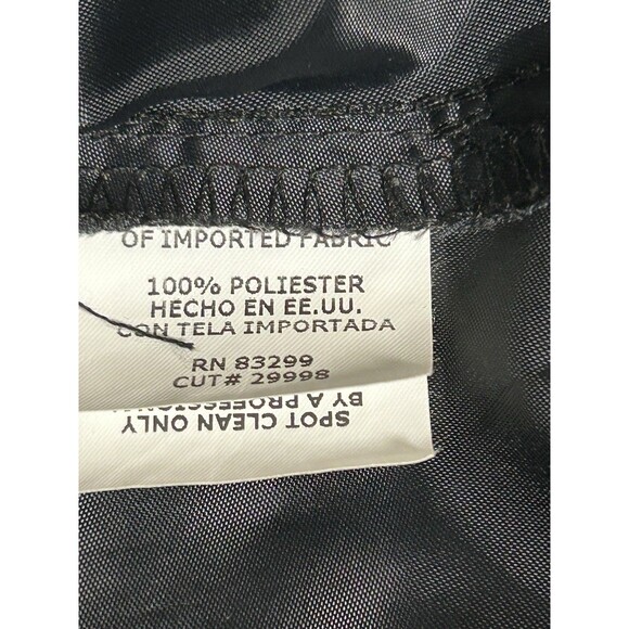 Onyx Nite Women Black Polka Dot Spaghetti Straps Lined Dress Size 14 Whimsygoth - Picture 8 of 9